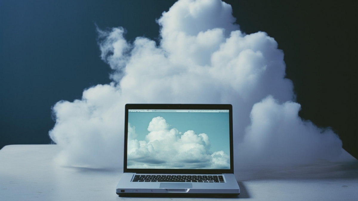 パソコンと雲